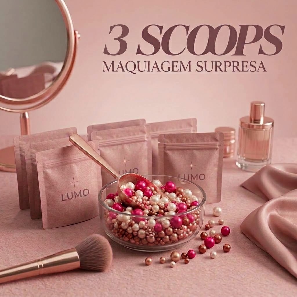3 Scoops de maquiagem surpresa Lumo Makeups